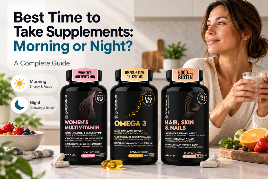 article Best Time to take Supplements Feature image