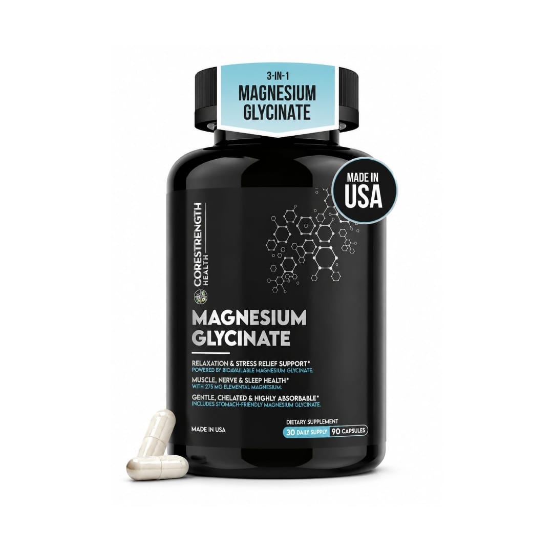Magnesium Glycinate Chelated Supplement for Relaxation & Sleep Support