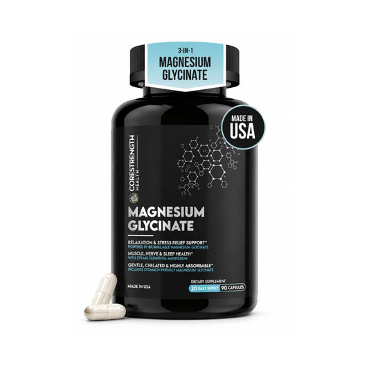 Magnesium Glycinate Chelated Supplement for Relaxation & Sleep Support