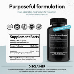 Magnesium Glycinate | Chelated Magnesium for Superior Absorption | 90 Capsules | Relaxation, Muscle Function & Sleep Support | Vegan, Non GMO, Gluten Free | by CoreStrength Health