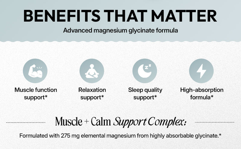 Magnesium Glycinate | Chelated Magnesium for Superior Absorption | 90 Capsules | Relaxation, Muscle Function & Sleep Support | Vegan, Non GMO, Gluten Free | by CoreStrength Health