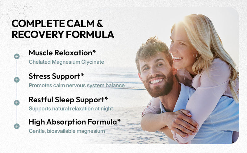 Magnesium Glycinate | Chelated Magnesium for Superior Absorption | 90 Capsules | Relaxation, Muscle Function & Sleep Support | Vegan, Non GMO, Gluten Free | by CoreStrength Health
